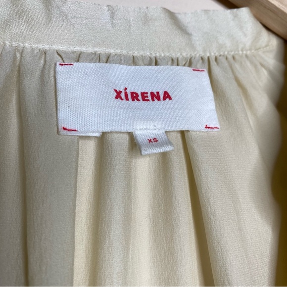 XIRENA CREAM MAYSON 100% SILK BLOUSE -Stardust - Picture 7 of 16